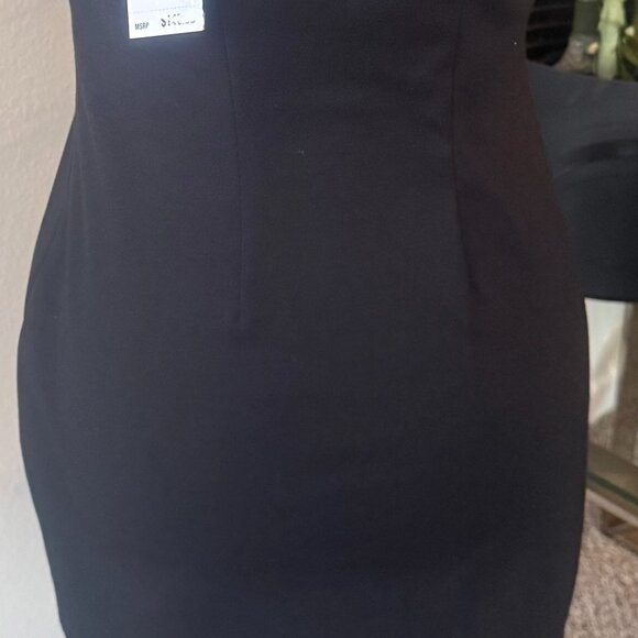 Michael Kors Black Sleeveless Mini Dress with Silver Neck Chain - Picture 9 of 9